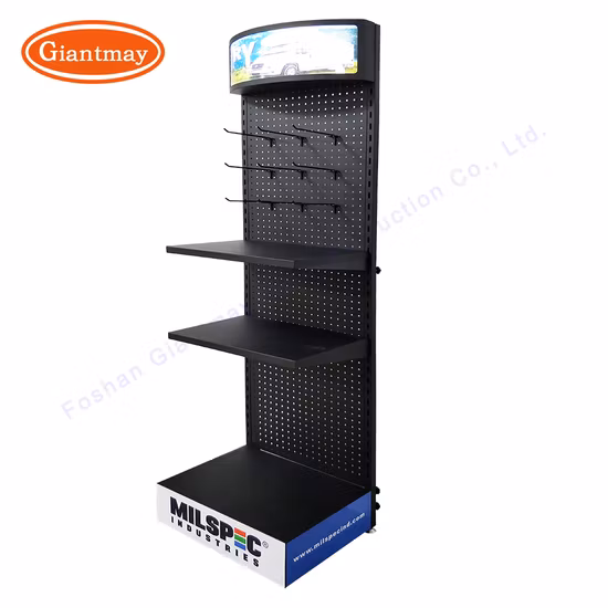 Retail Store Display Rack Stand with Metal Hooks