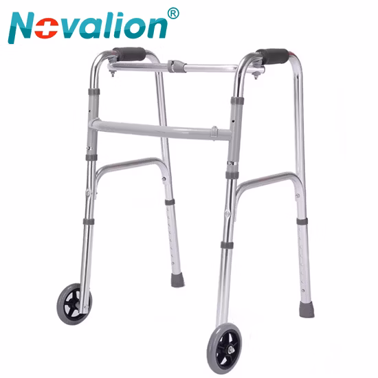 Aluminum Lightweight Walker Folding Elderly Walker Adult Walking Aid
